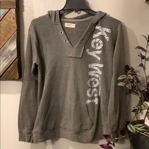 Key West grommet, lace up hoodie